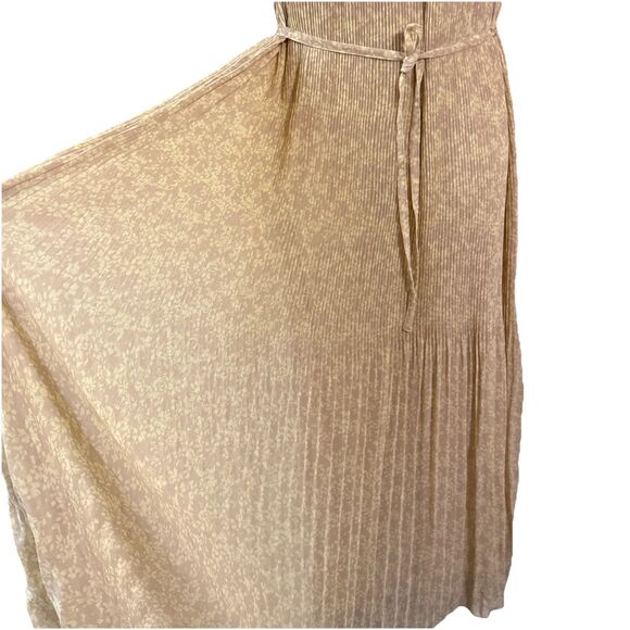 OLD NAVY Womens Medium Lined Yellow/Taupe Sleeveless Floral Maxi Dress beach - Picture 2 of 8